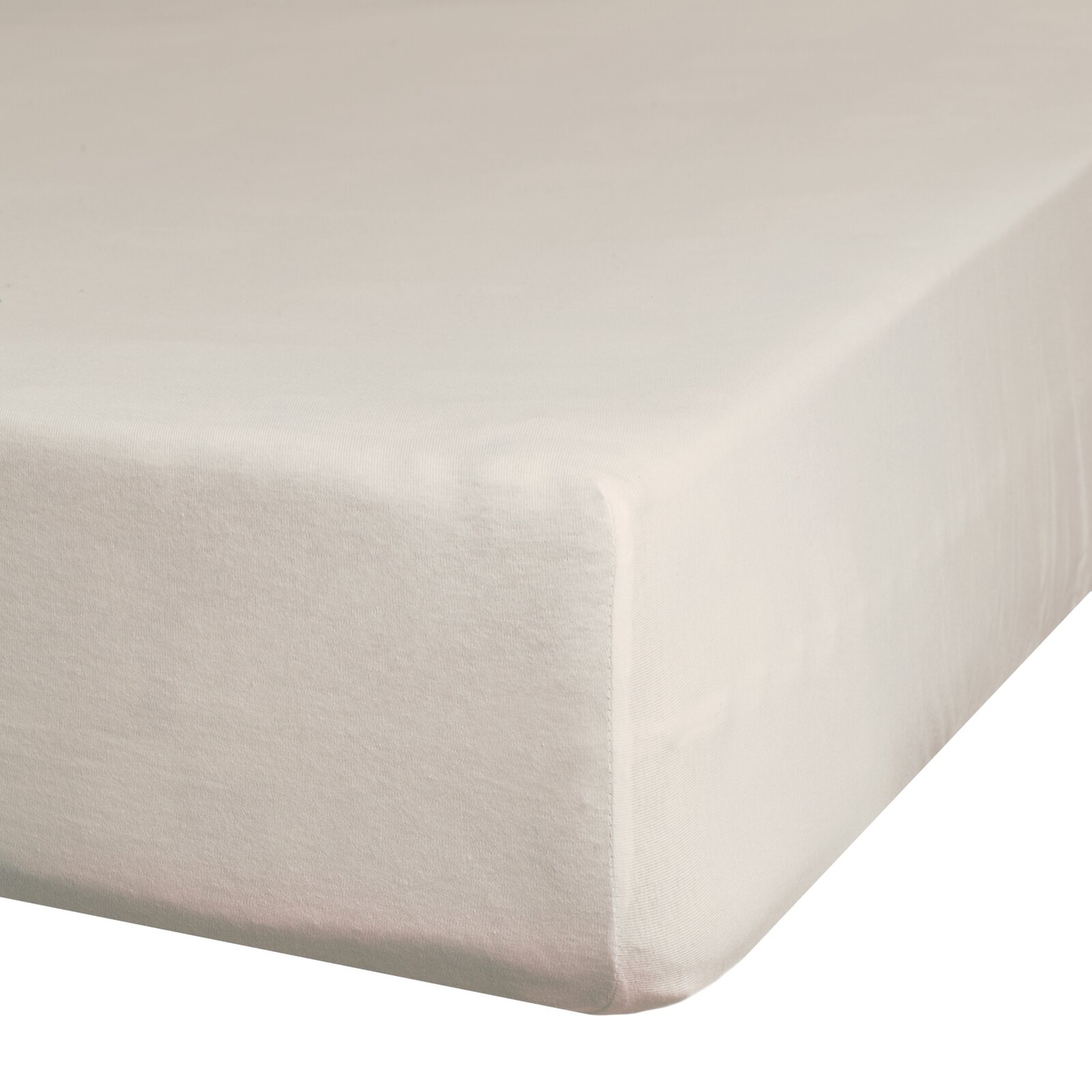 Plachta na posteľ zo saténovej bavlny s gumičkou - Nova/Diva, ružovobéžová 220 x 200 cm